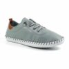 st ives grey leather plimsoll p5906 365920 image