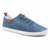 st ives mid blue leather plimsoll p5925 355172 image