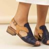 jaden navy leather sandal p7217 413141 image