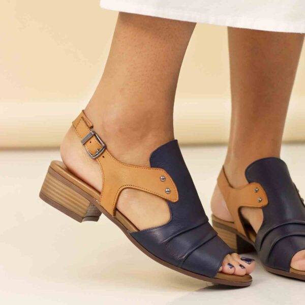 jaden navy leather sandal p7217 413141 image