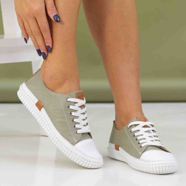 truffle ii khaki leather plimsoll p7207 413423 image