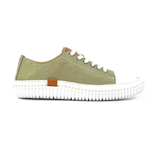 truffle ii khaki leather plimsoll p7207 413477 image
