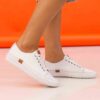truffle ii white leather plimsoll p7211 413651 image