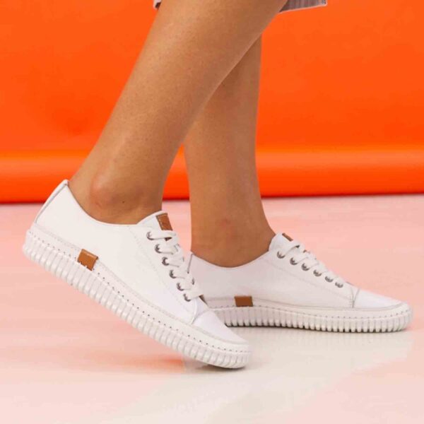 truffle ii white leather plimsoll p7211 413651 image
