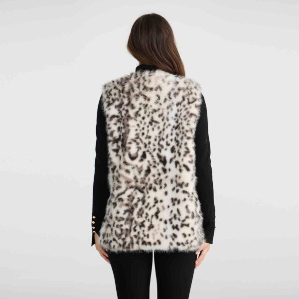 BT25002 1 Aspen Fur Vest Grey Leopard 3
