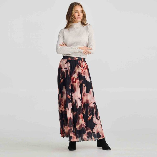 BT25012 1 Alias Pleated Skirt Night Orchid 5