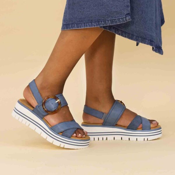 elise mid blue sandal p7383 424681 image