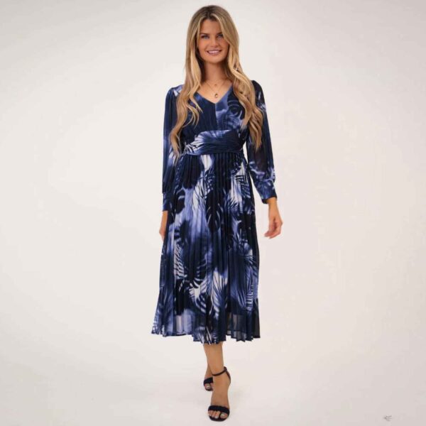 Kate Pippa Hannah Dress In Navy Print