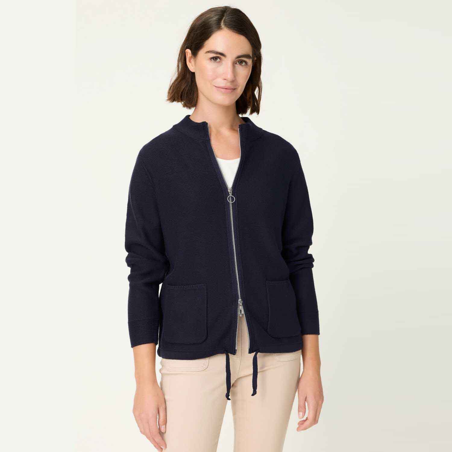 OLSEN CARDIGAN 11000101-NAVY 1 OLSEN CARDIGAN 11000101-NAVY