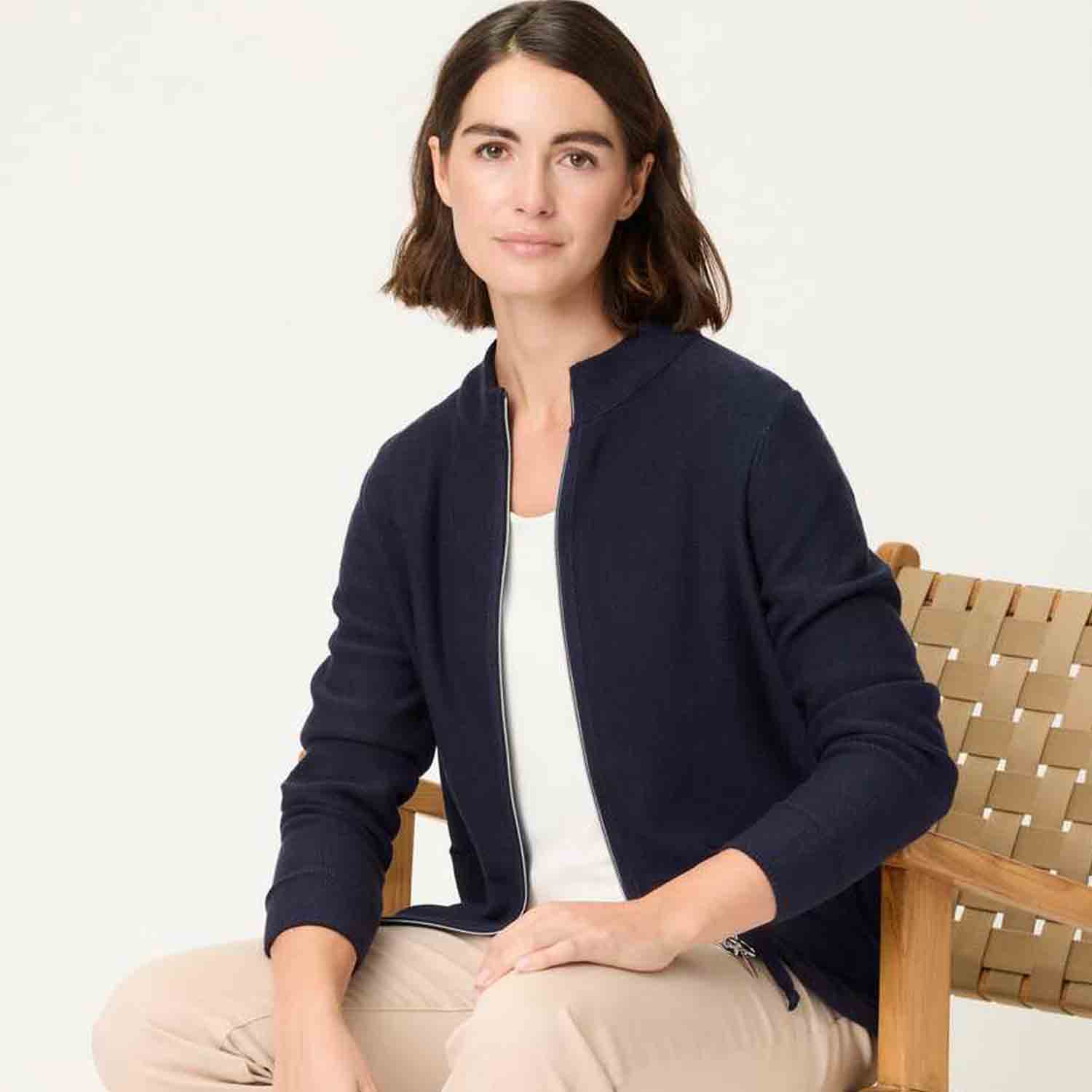 OLSEN CARDIGAN 11000101-NAVY 2 OLSEN CARDIGAN 11000101-NAVY - Image 2