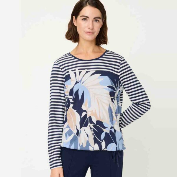 OLSEN T SHIRT 11105317-INK BLUE