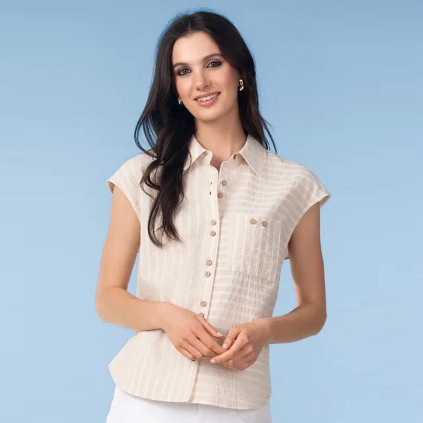 ALISON SHERI A47340 SLEEVELESS TOP-SAND
