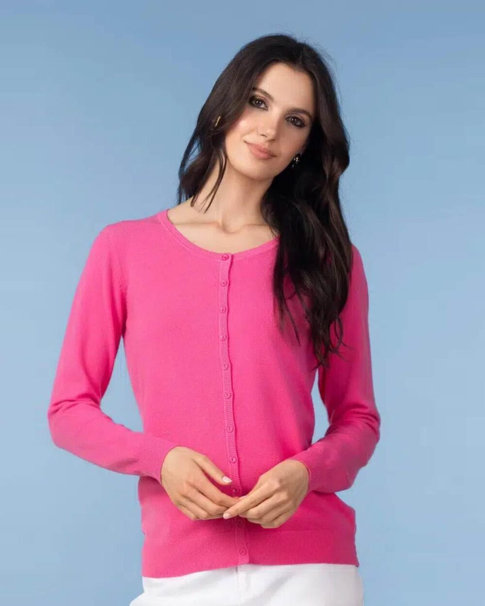 ALISON SHERI YRE701 CARDIGAN-PINK