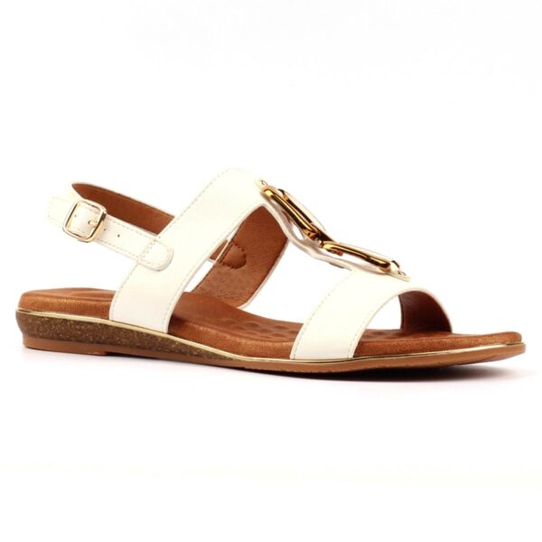 LUNAR JLH534 DARCY SANDAL-WHITE