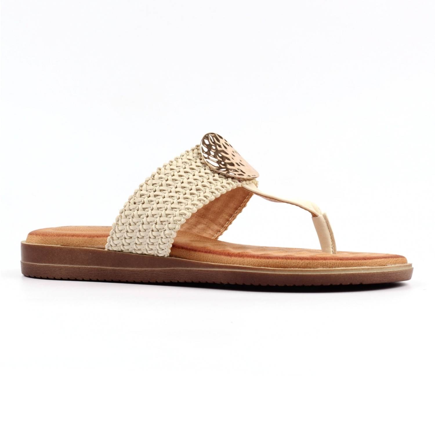 LUNAR JLH591 FIONA TOEPOST SANDAL-WHITE 1 LUNAR JLH591 FIONA TOEPOST SANDAL-WHITE