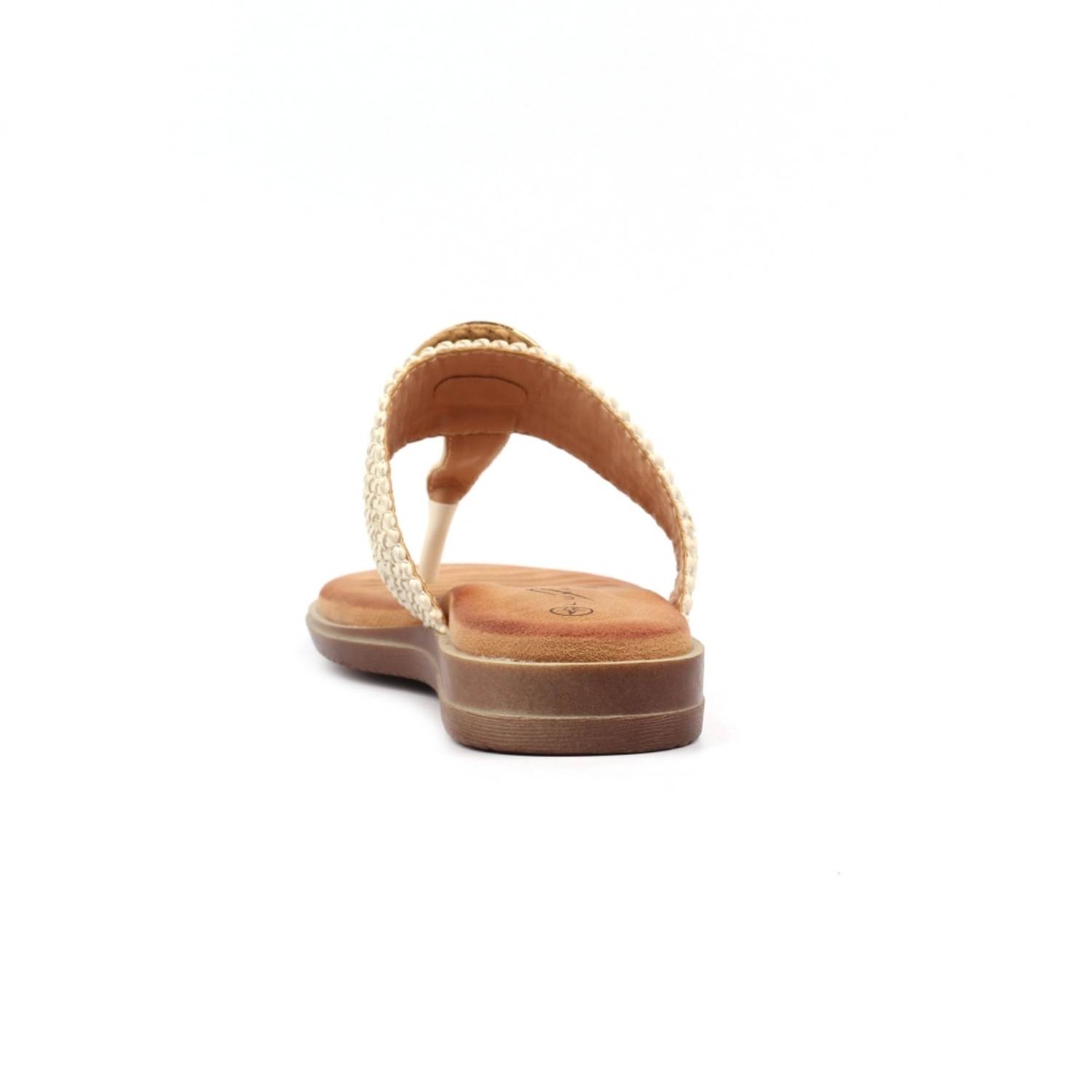 LUNAR JLH591 FIONA TOEPOST SANDAL-WHITE 4 LUNAR JLH591 FIONA TOEPOST SANDAL-WHITE - Image 4