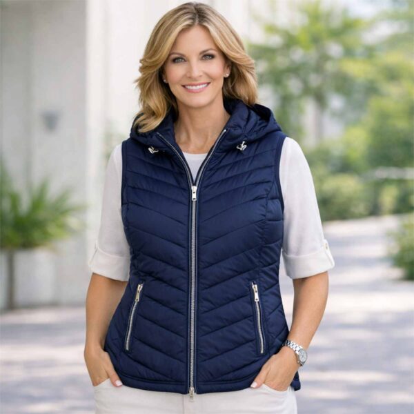 BARBARA LEBEK GILET DOWN FREE 50730062-NAVY